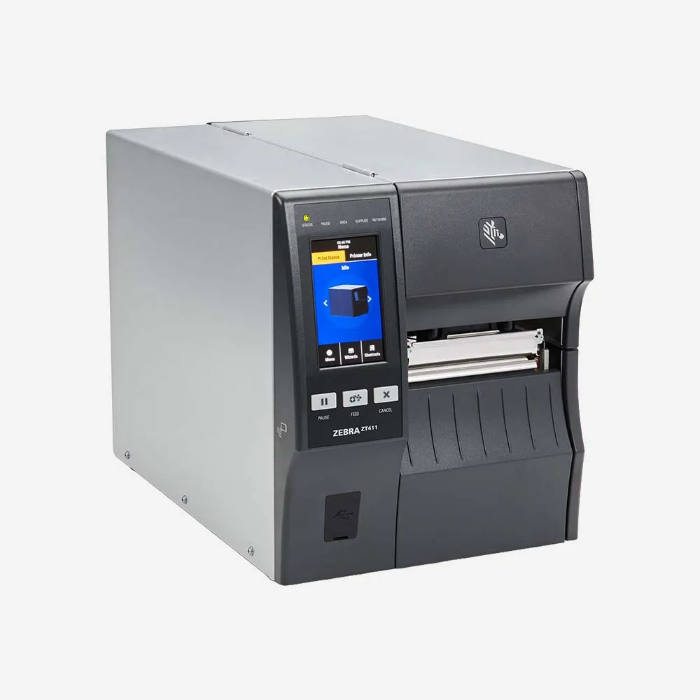 Zebra ZT411 4 inch Industrial Thermal Barcode Label Printer 203 DPI USB Ethernet Bluetooth