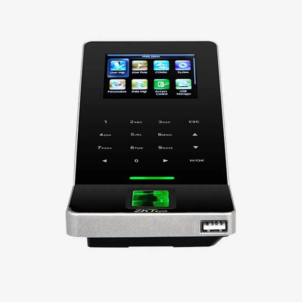 ZKTeco F22 Ultra Thin Biometric Fingerprint Terminal Time Attendance & Access Control WiFi Card PIN