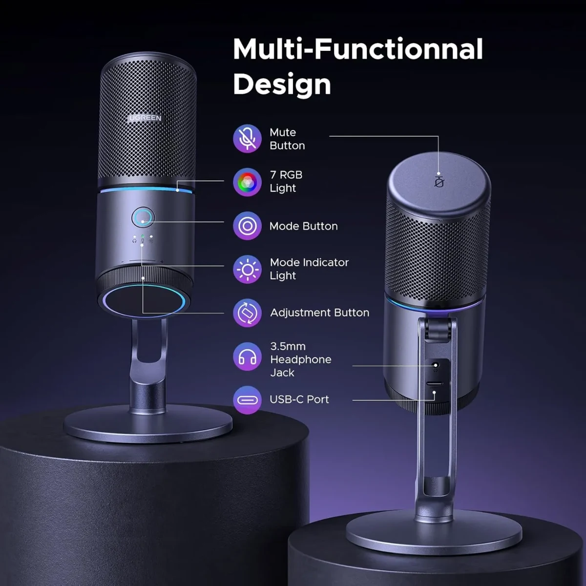 UGREEN 35629 Desktop USB Microphone