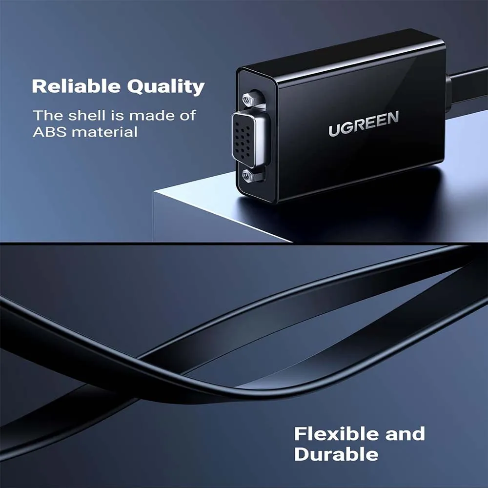 UGREEN 40248 HDMI to VGA Converter 25cm Black