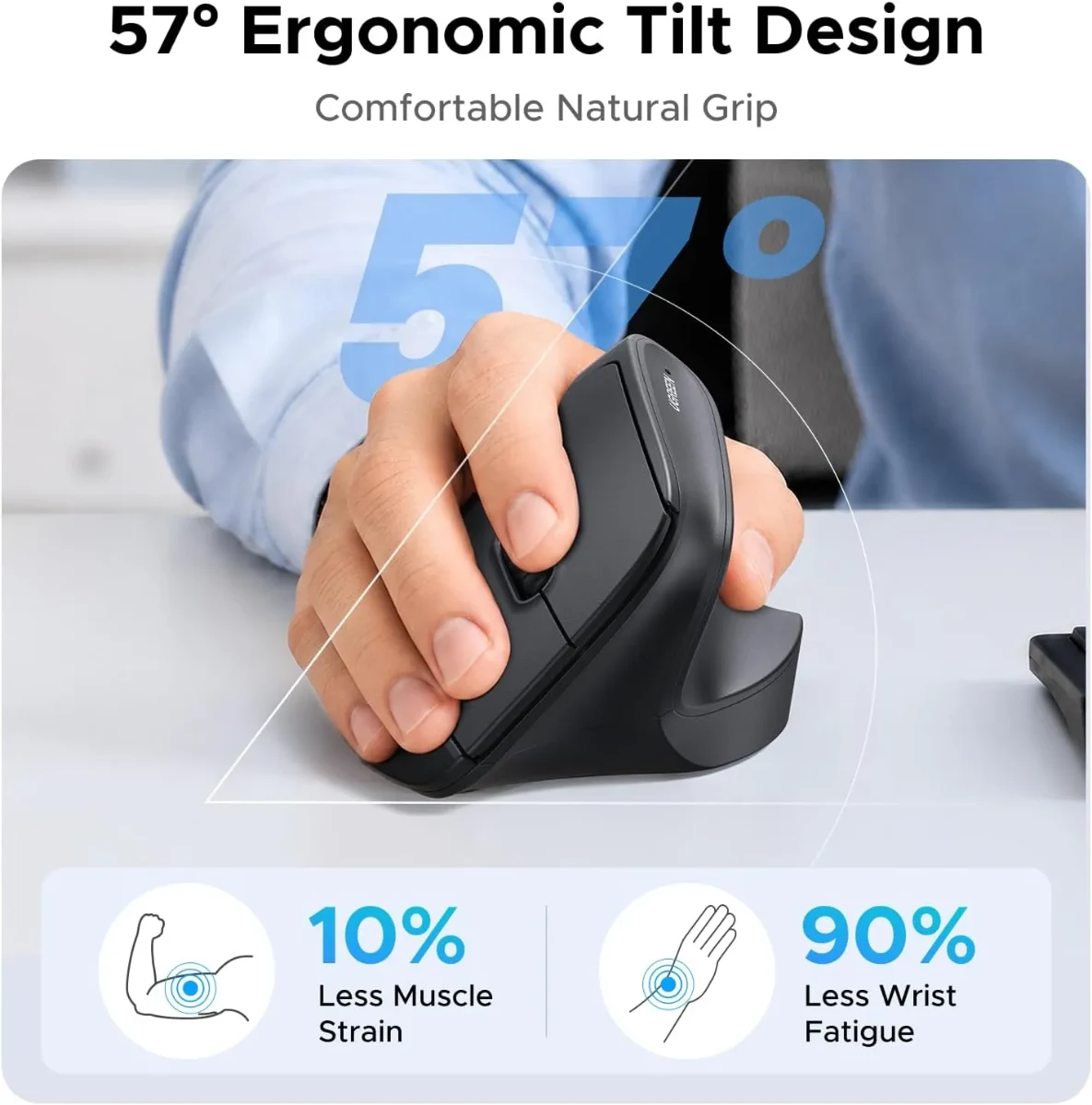 UGREEN 65042 Wireless Vertical Mouse