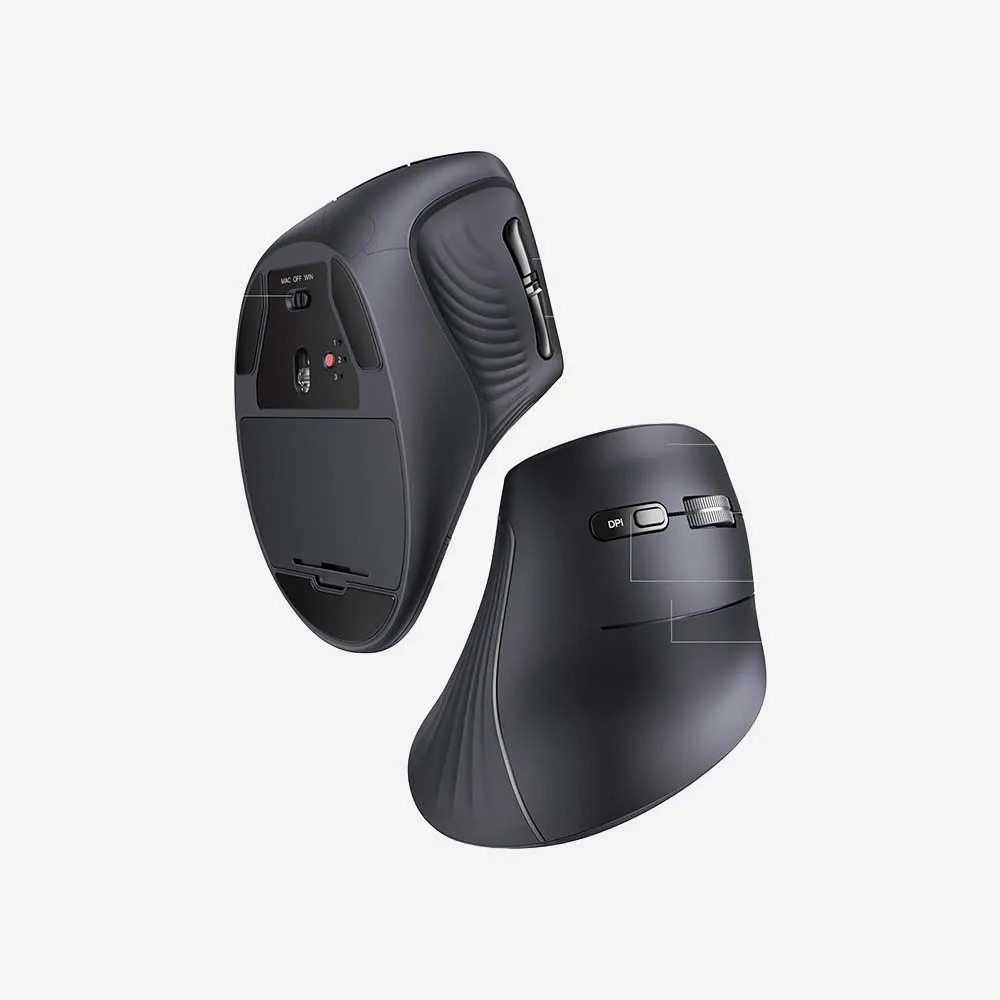UGREEN 25444 Multi Mode Wireless Vertical Ergonomic Mouse