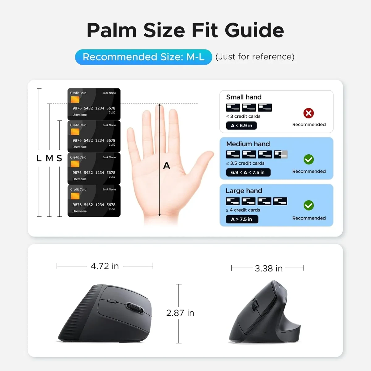 UGREEN 65042 Wireless Vertical Mouse
