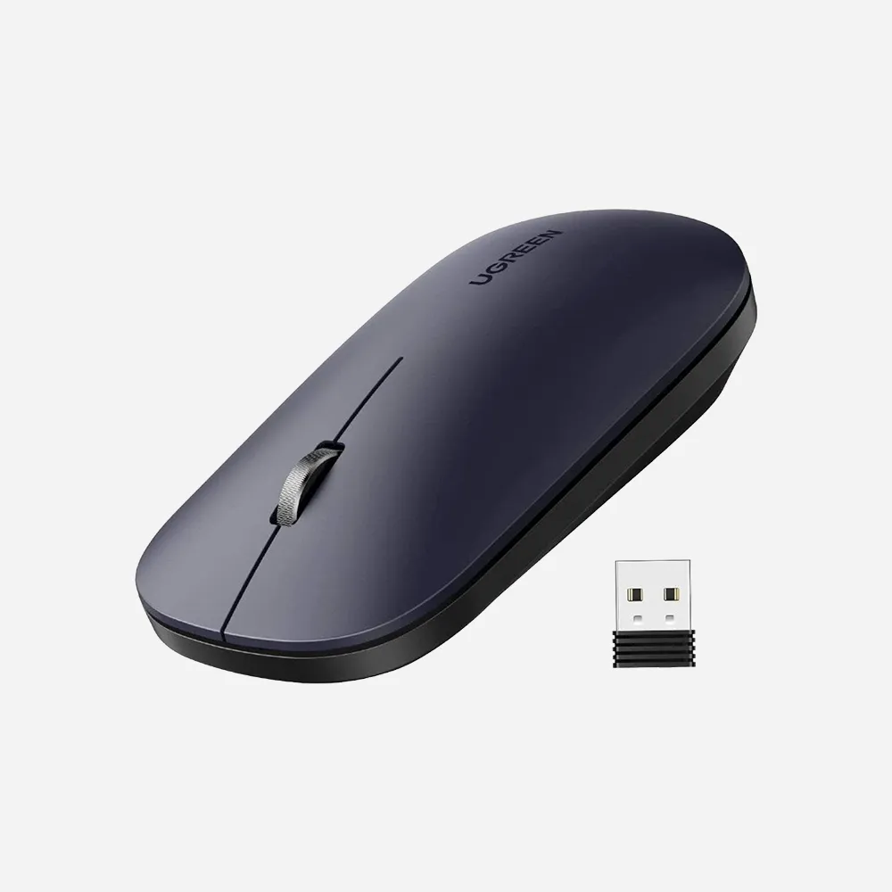 UGREEN 25163 Mouse Ultra Slim Wireless 2.4G Bluetooth 5.0