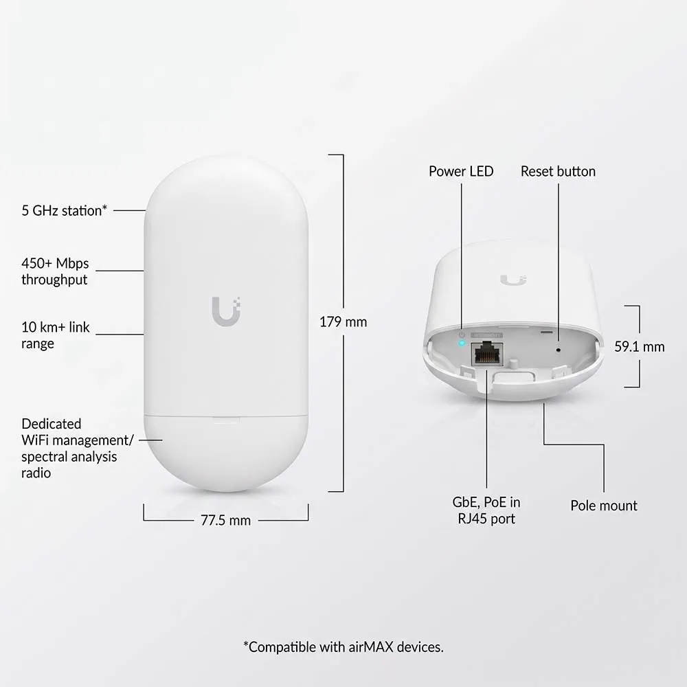 Unifi NanoStation Loco5AC + adaptor