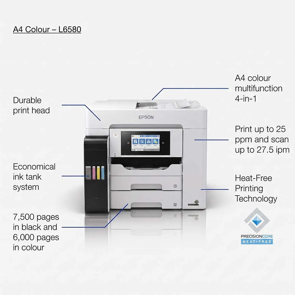 Epson EcoTank L6580 A4 Color Multifunction Ink Tank Printer