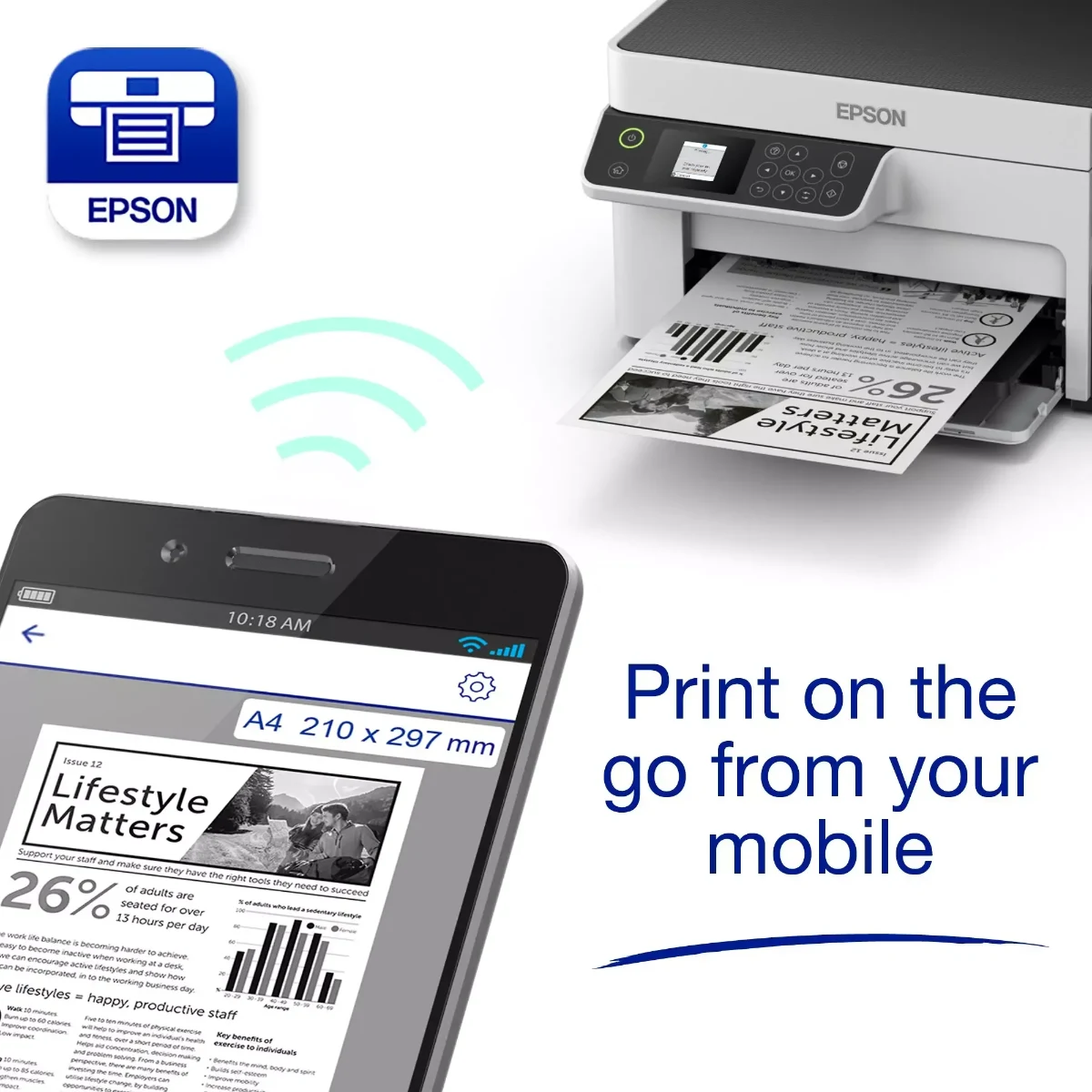 Epson EcoTank M2120 Printer