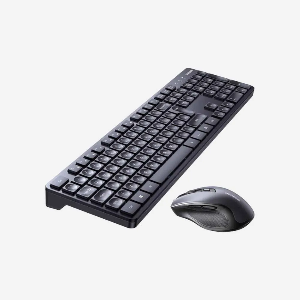 UGREEN 45248EG MK006 Wireless Keyboard Mouse Combo Arabic English Black