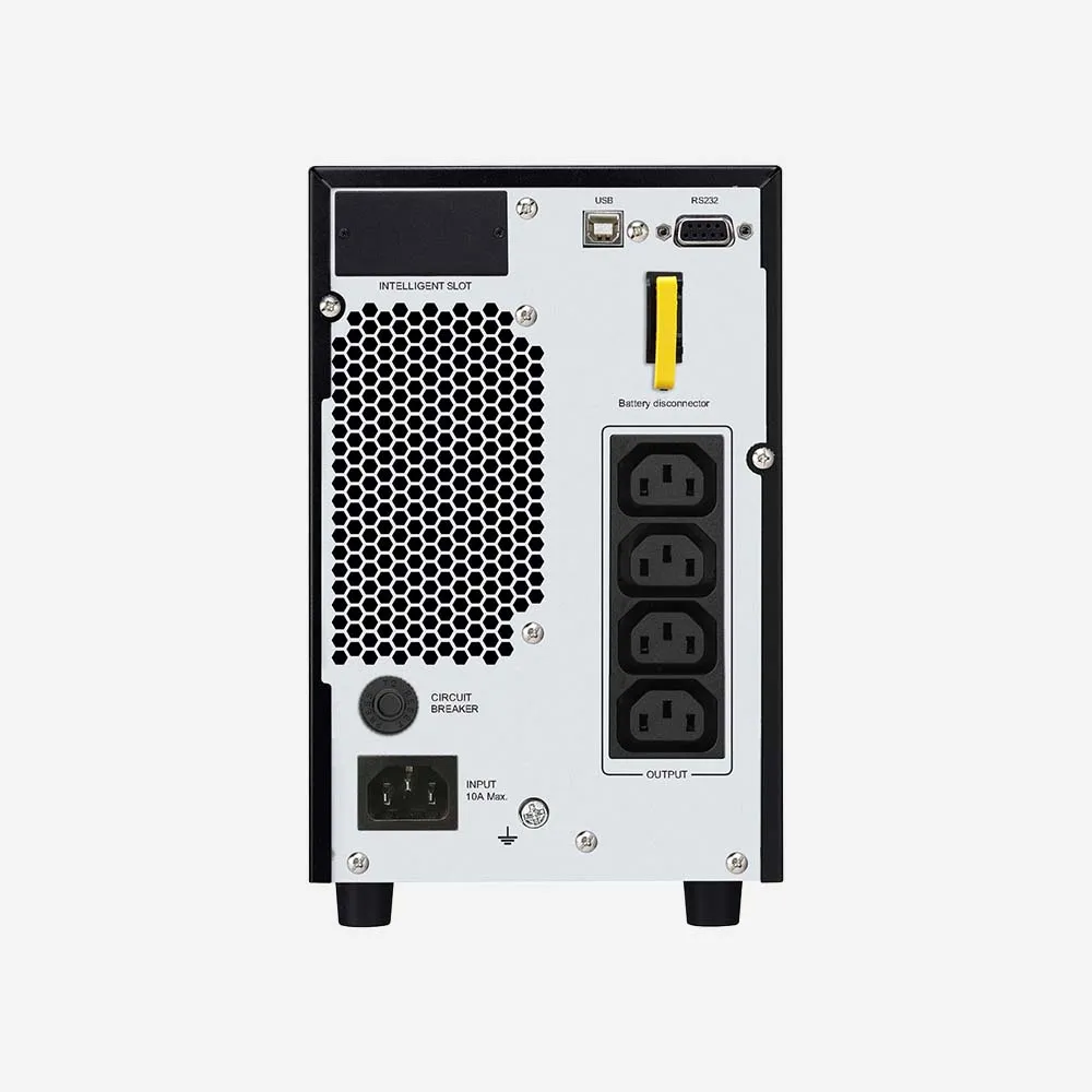 APC Easy SRV1KI UPS On-Line 1000VA/800W Tower 230V 3x IEC C13 outlets Intelligent Card Slot LCD