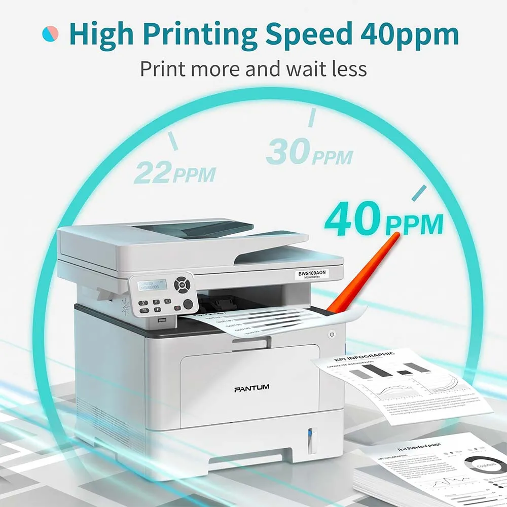 Pantum BM5100ADW A4 Mono Laser Multifunction Printer