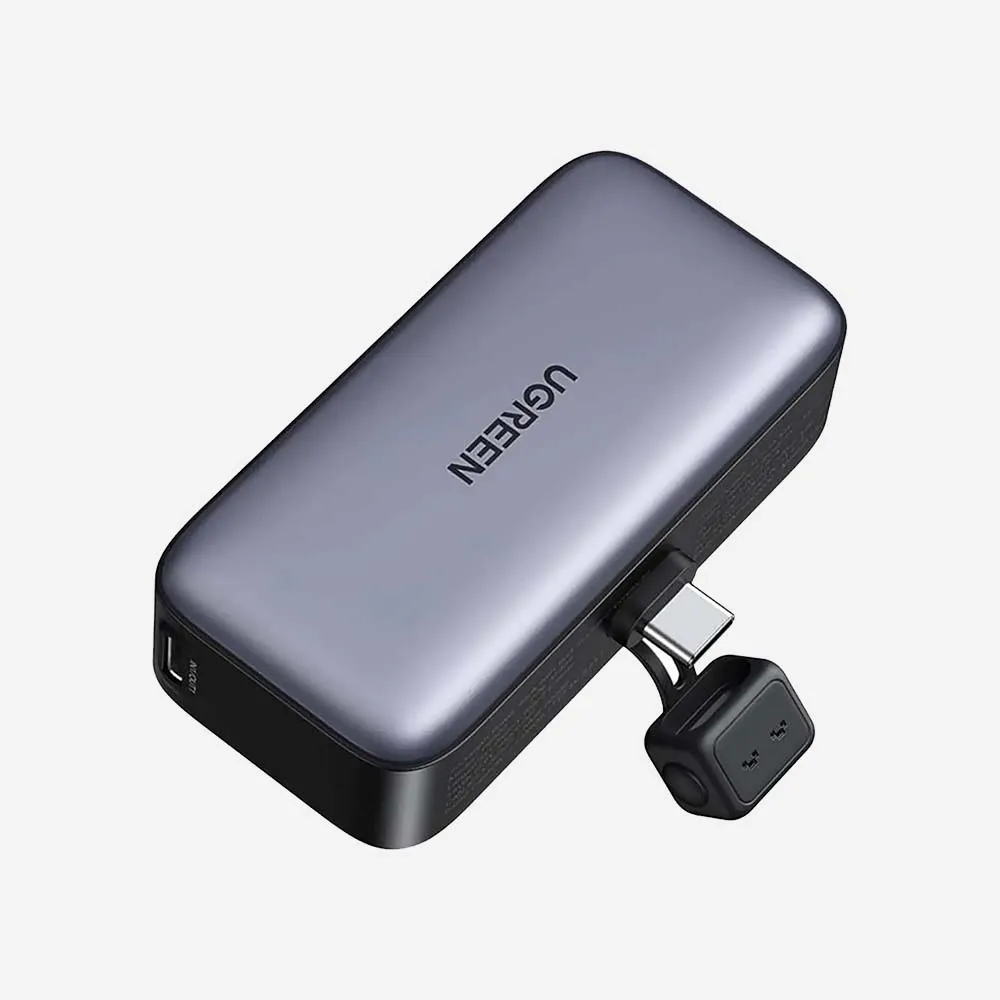 UGREEN 35338 PB503 5000mAh 20W Power Bank with Built in USB-C Connector Gray