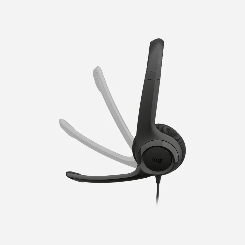 Logitech H390 USB-C Wired Headset Black 981-001576