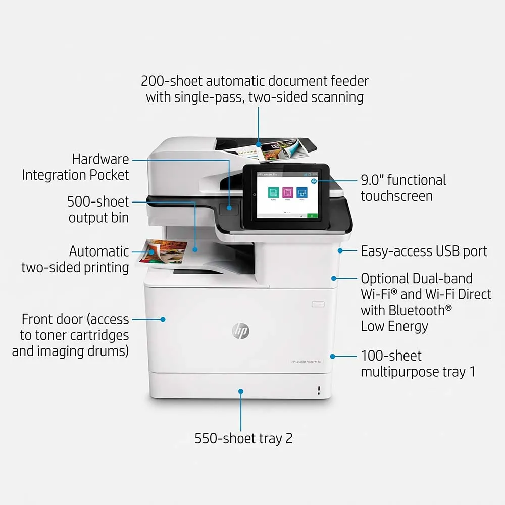 HP M776dn Enterprise A3 High-Volume Color Multifunction LaserJet Printer