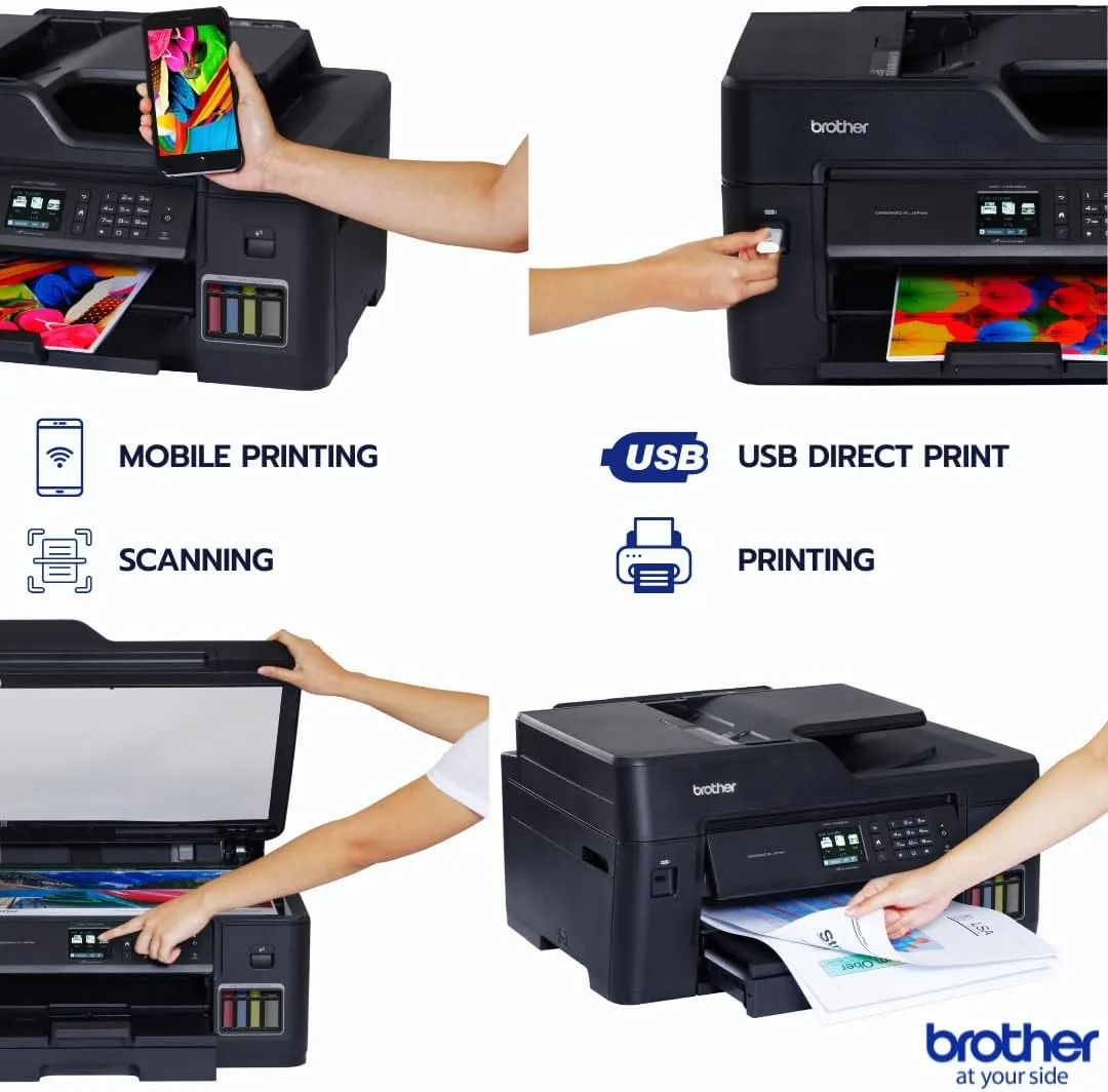 Brother MFC-T4500DW A3 Color Multifunction Ink Tank Printer