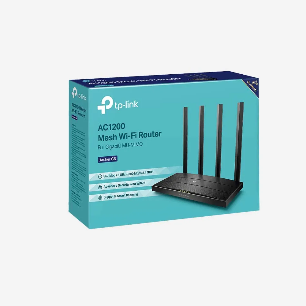 TP-Link Archer C6 AC1200 Dual-Band Wi-Fi Router