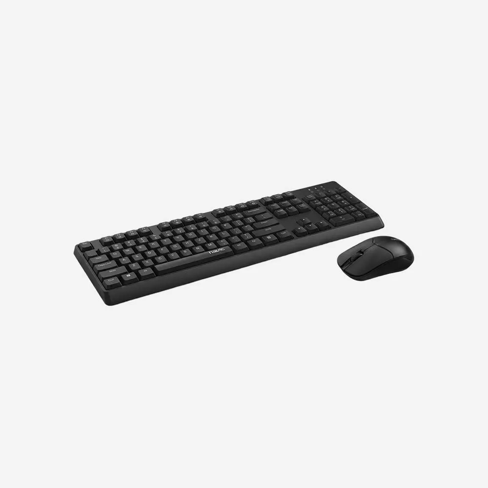 Rapoo X1500 Wireless Keyboard Mouse Combo Arabic Black