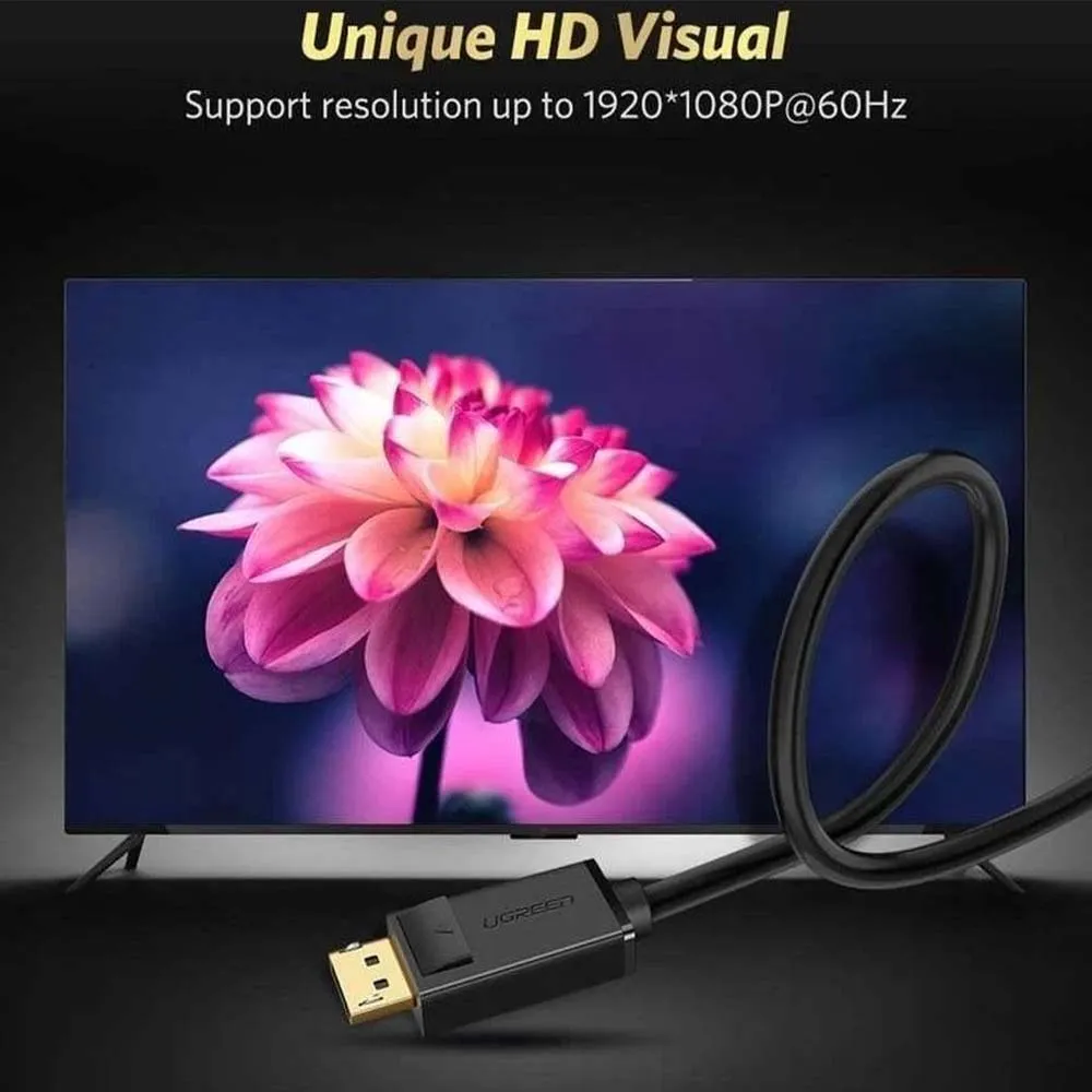 UGREEN 10247 Display Port to VGA Cable 1.5m Black