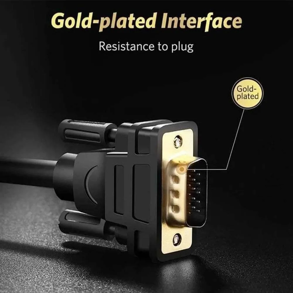 UGREEN 10247 Display Port to VGA Cable 1.5m Black