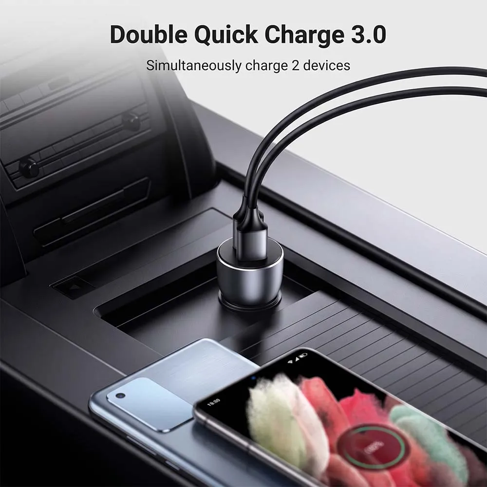 UGREEN 10144 CD213 36W Dual USB Fast Car Charger