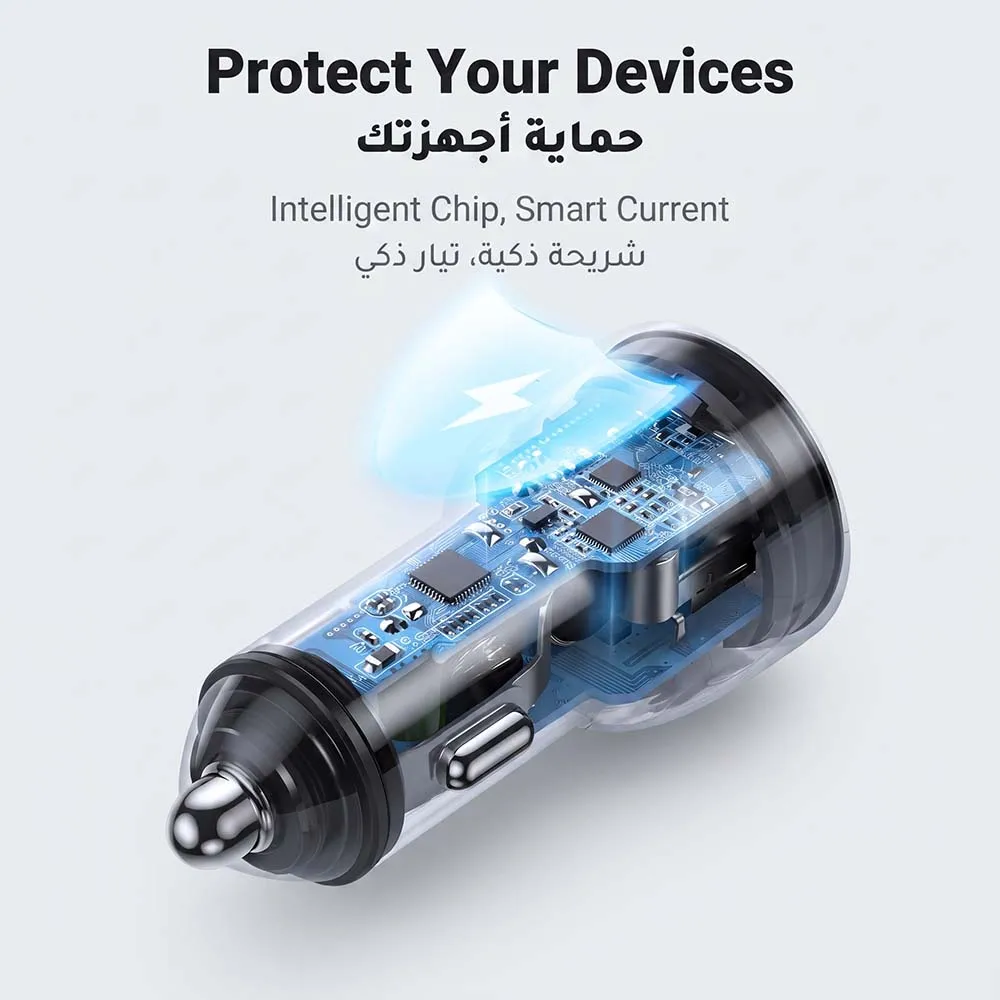 UGREEN 70594 CD213 50W Dual USB-C Car Charger