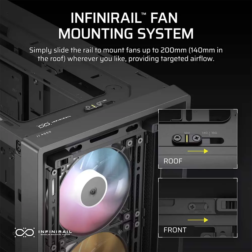 CORSAIR FRAME 4000D RS ARGB Modular Mid Tower PC Case