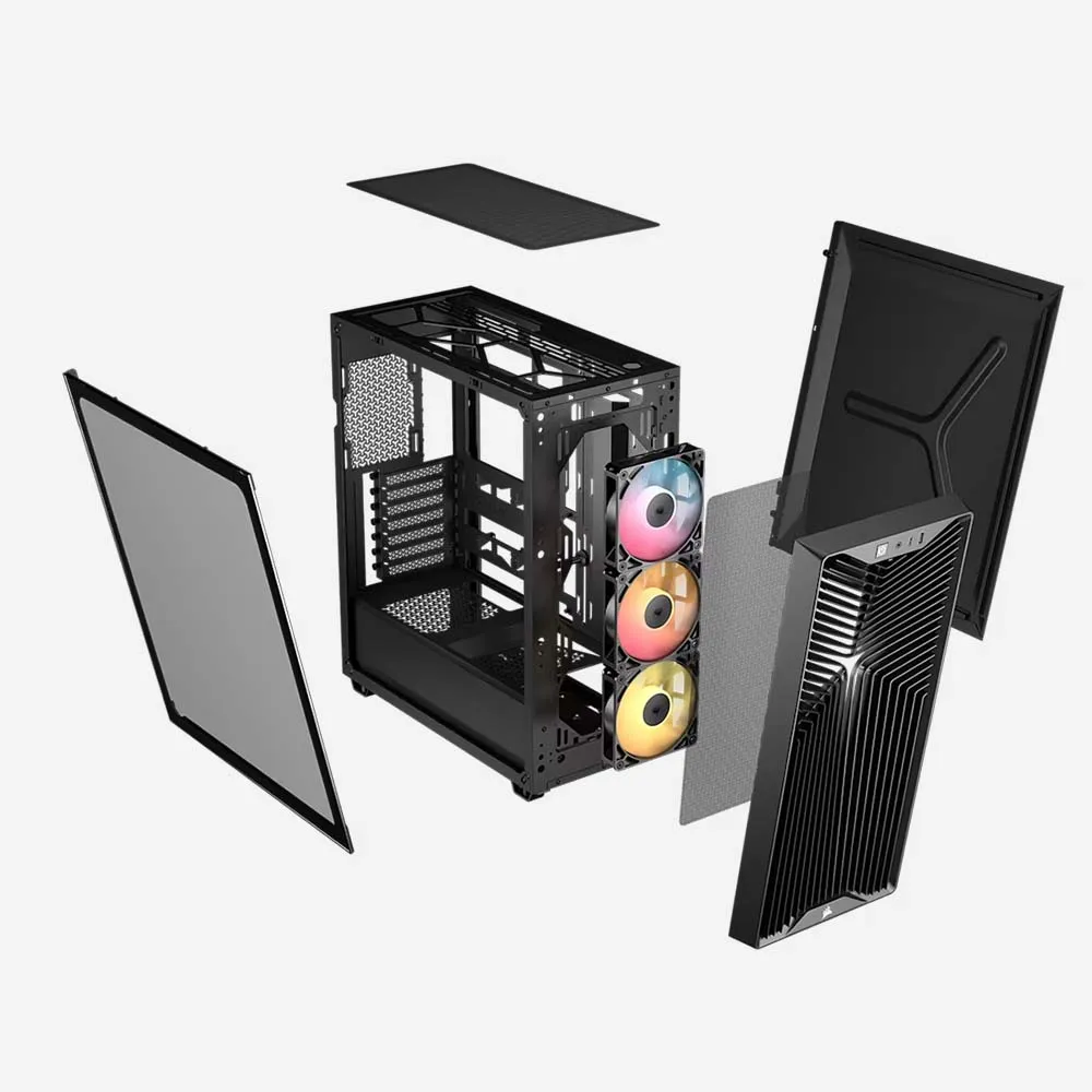 CORSAIR 3200D RS ARGB Mid-Tower PC Case - Smoke