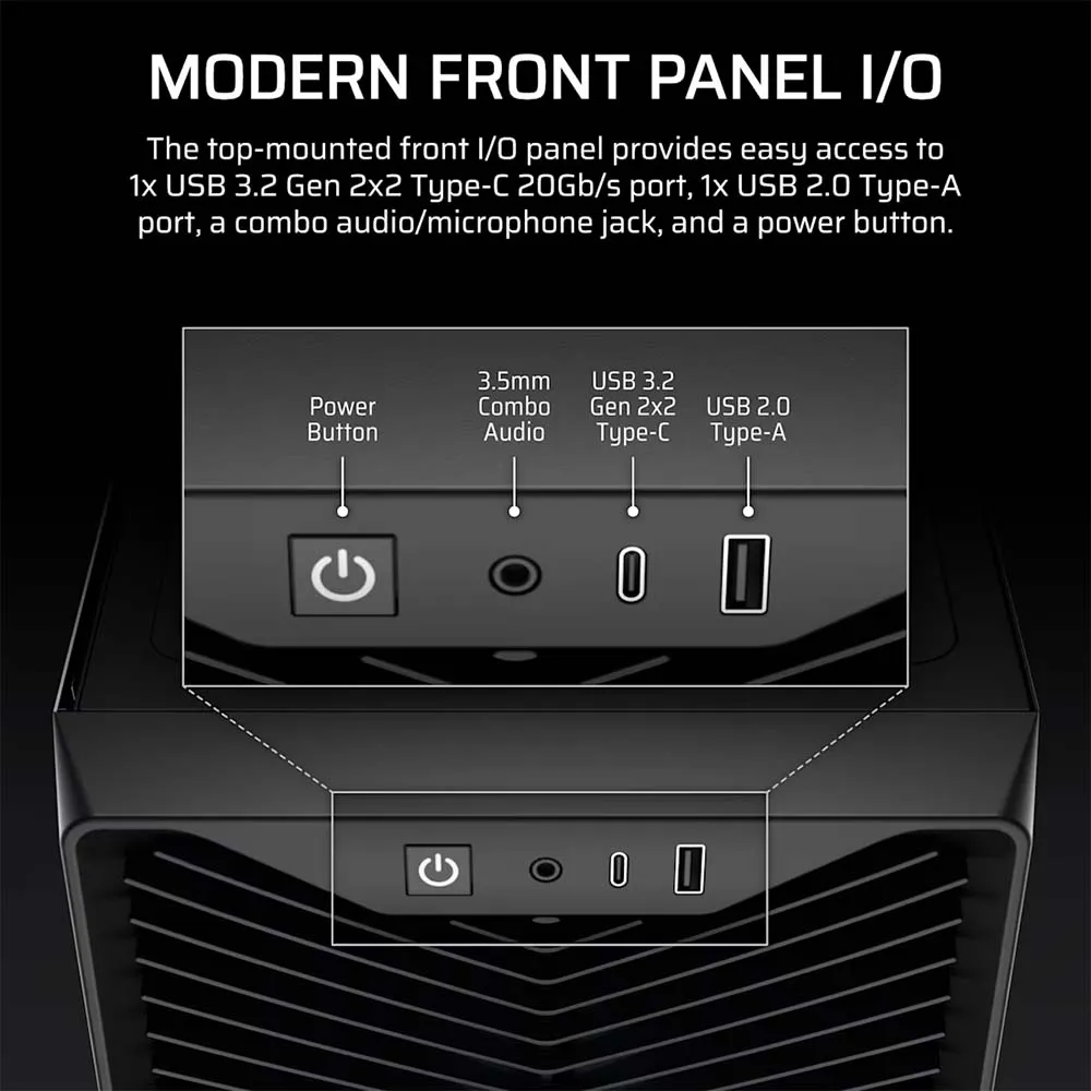CORSAIR 3200D RS ARGB Mid-Tower PC Case - Smoke