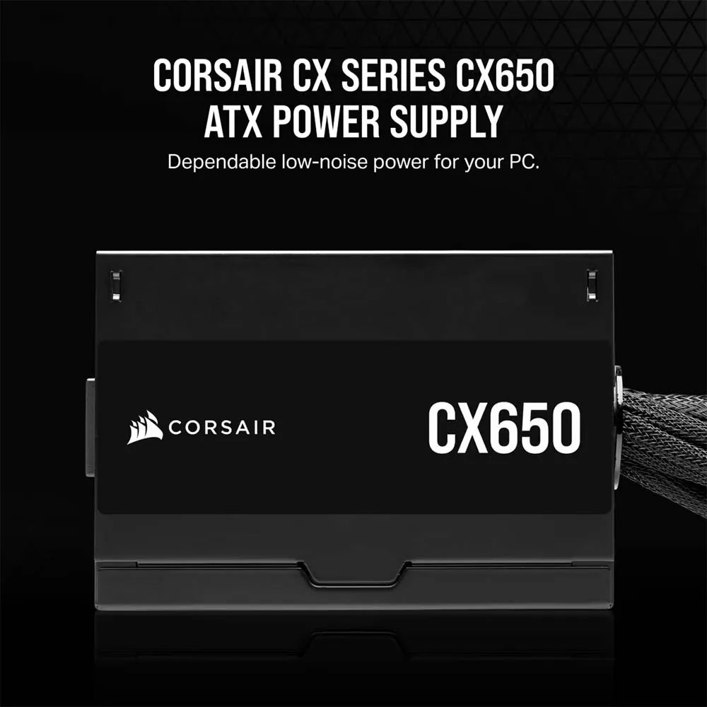 CORSAIR CX650 Power Supply 650W 80 Plus Bronze Non-Modular ATX Black
