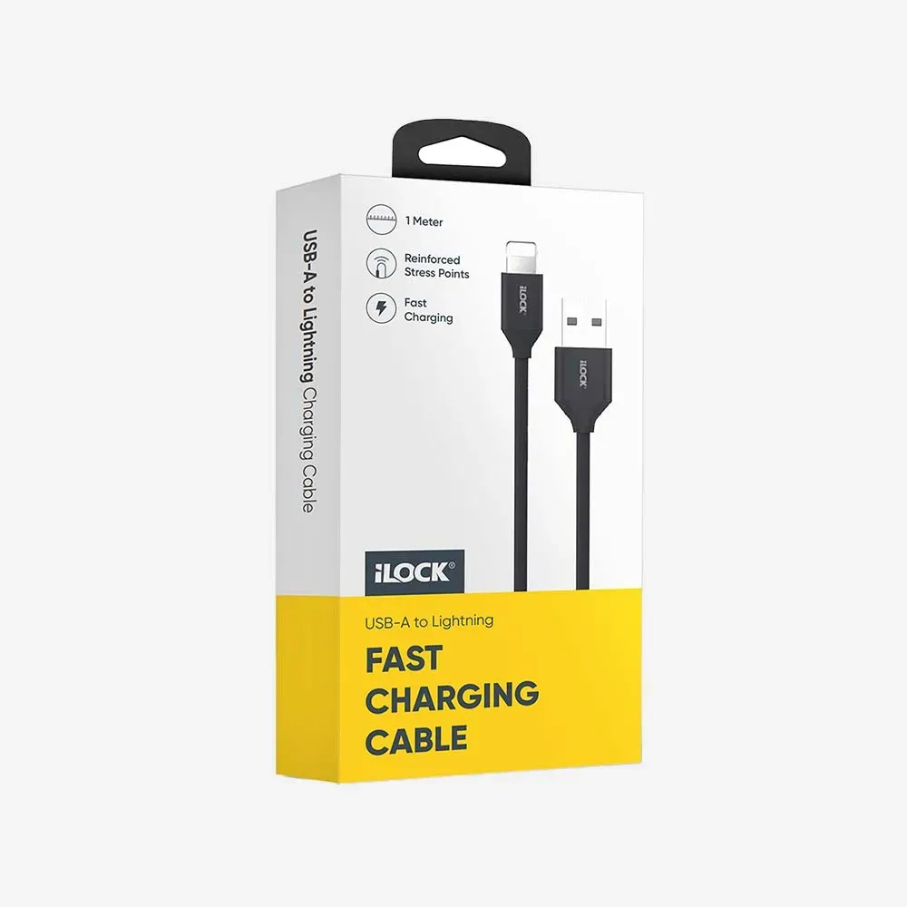 iLOCK 5088 USB-A to iPhone 25W Cable Fast Charging Data Sync 1m