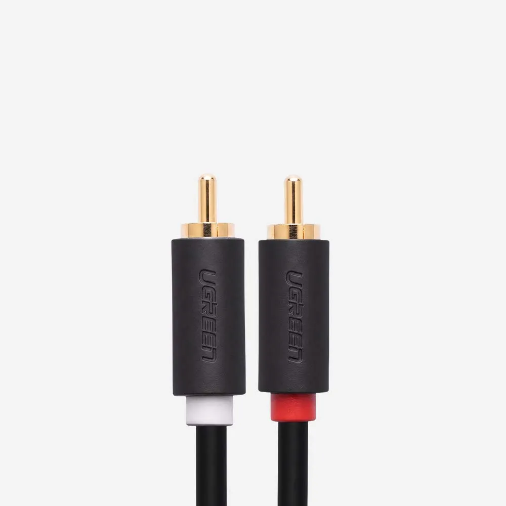 UGREEN 10520 2RCA Male to 2RCA Male Cable 5m Black