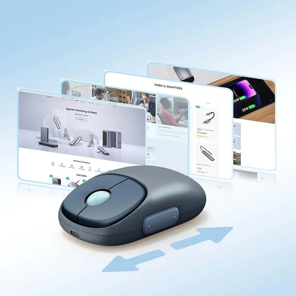 UGREEN 90538 FUN Wireless Mouse Blue