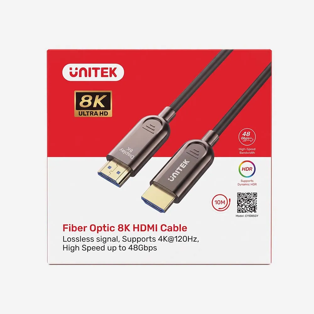 UNITEK C11085GY01-10M Fiber Optic 8K HDMI Cable