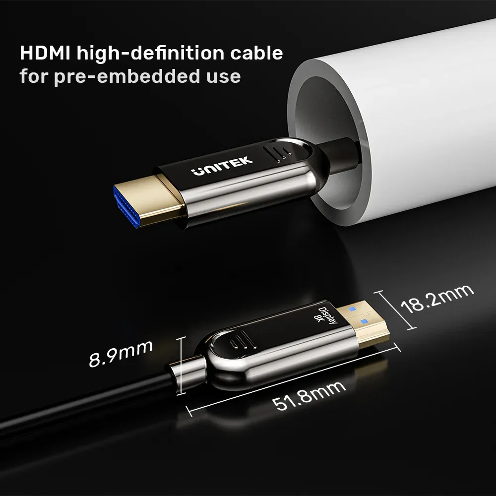 UNITEK C11085GY01-15M Fiber Optic 8K HDMI Cable
