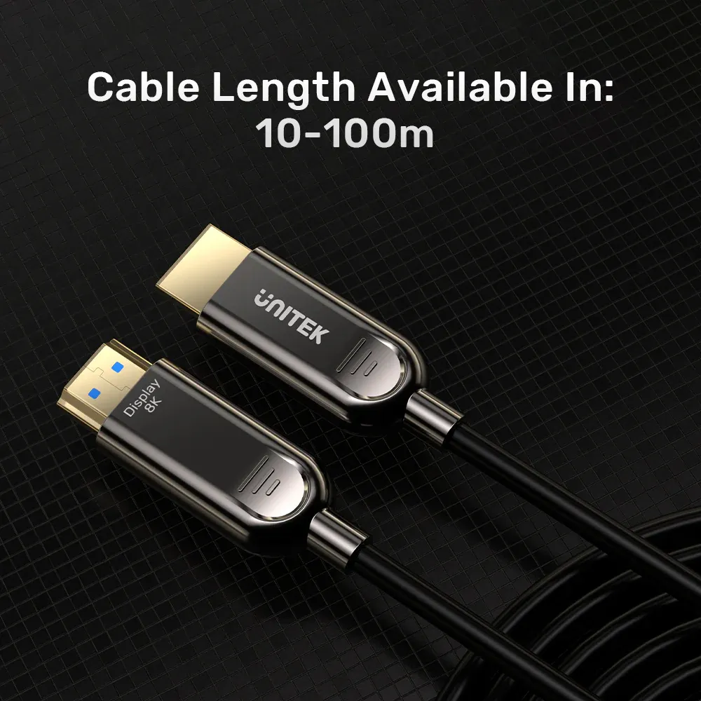 UNITEK C11085GY01-100M Fiber Optic 8K HDMI Cable