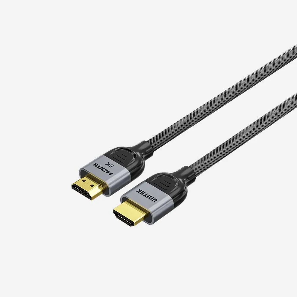UNITEK C11093RGY01-1.5M 8K Braided Nylon HDMI Cable
