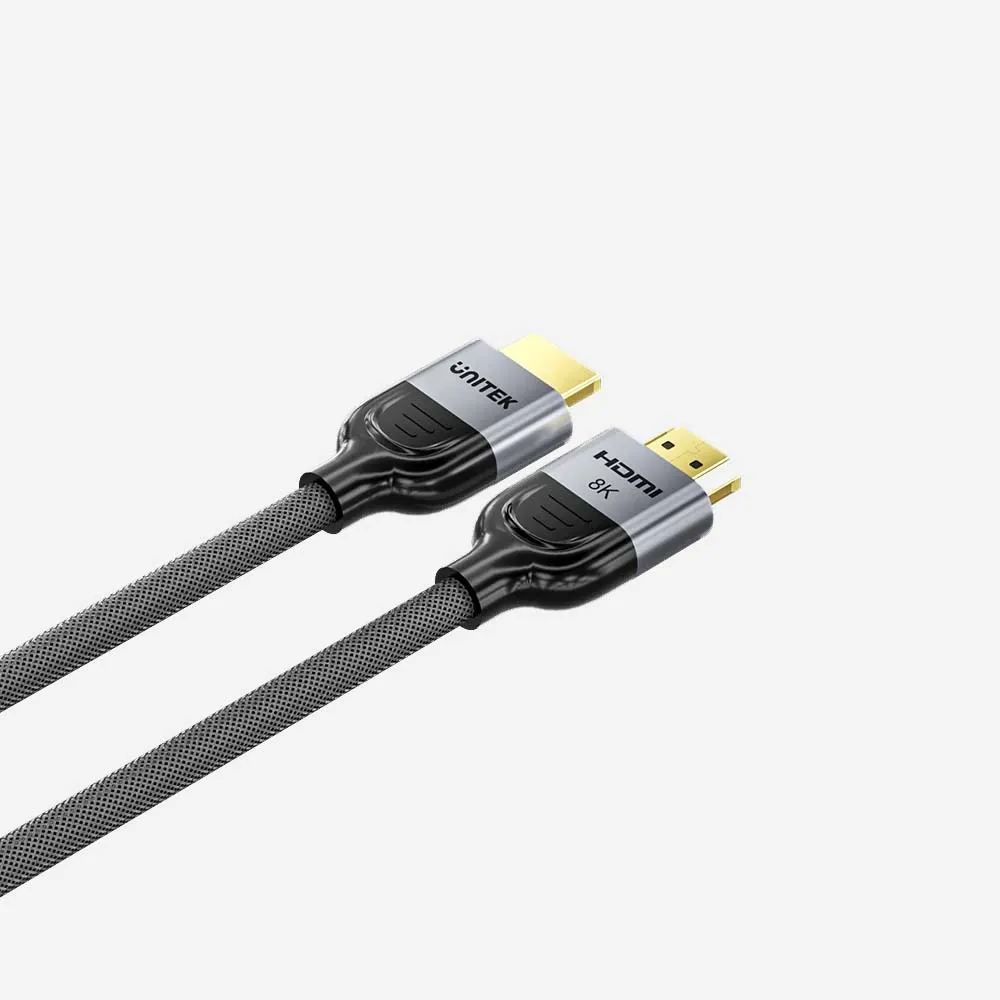 UNITEK C11093RGY01-1.5M 8K Braided Nylon HDMI Cable