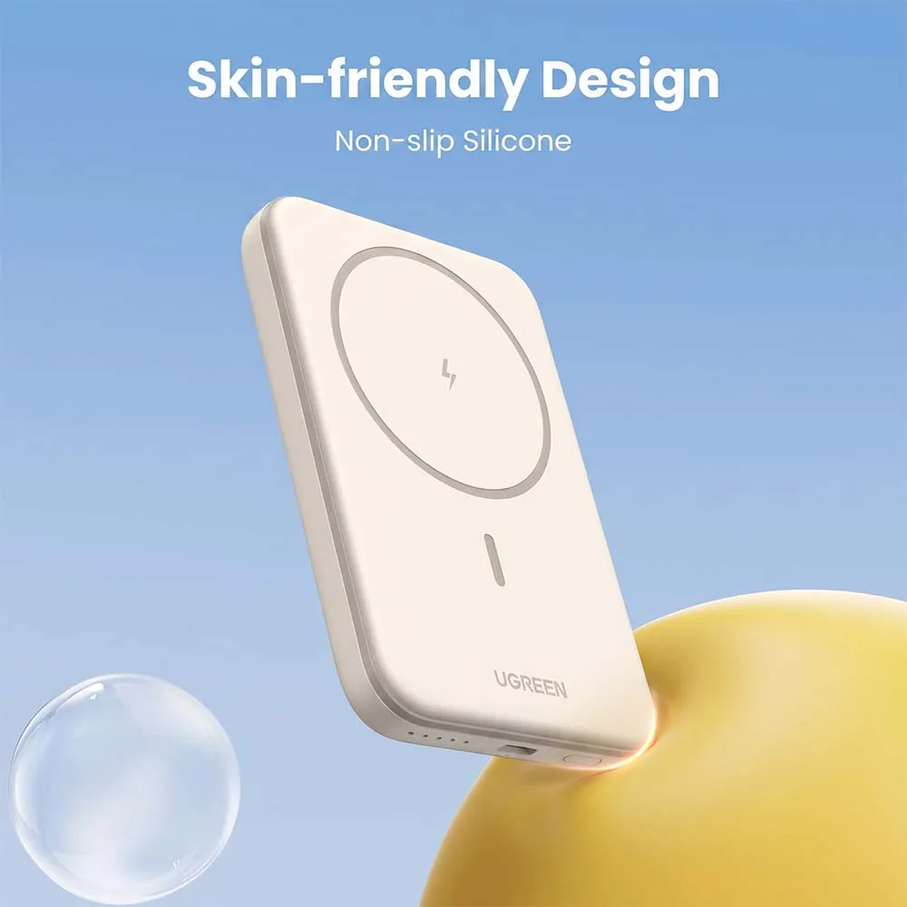 UGREEN 25207 5000mAh 15W Magnetic Wireless Power Bank Beige