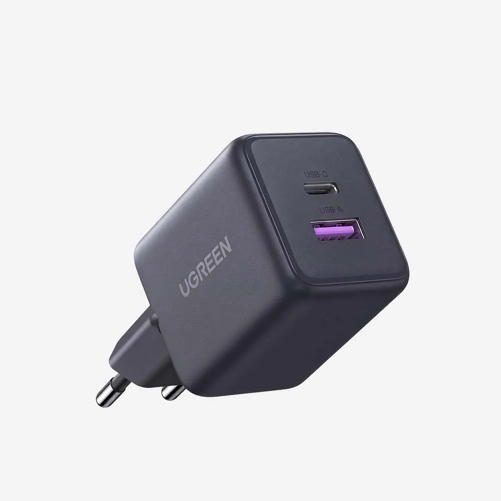 UGREEN 65014 30W 2-Port GaN Fast Charger Black EU