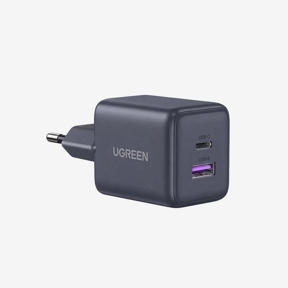 UGREEN 65014 30W 2-Port GaN Fast Charger Black EU