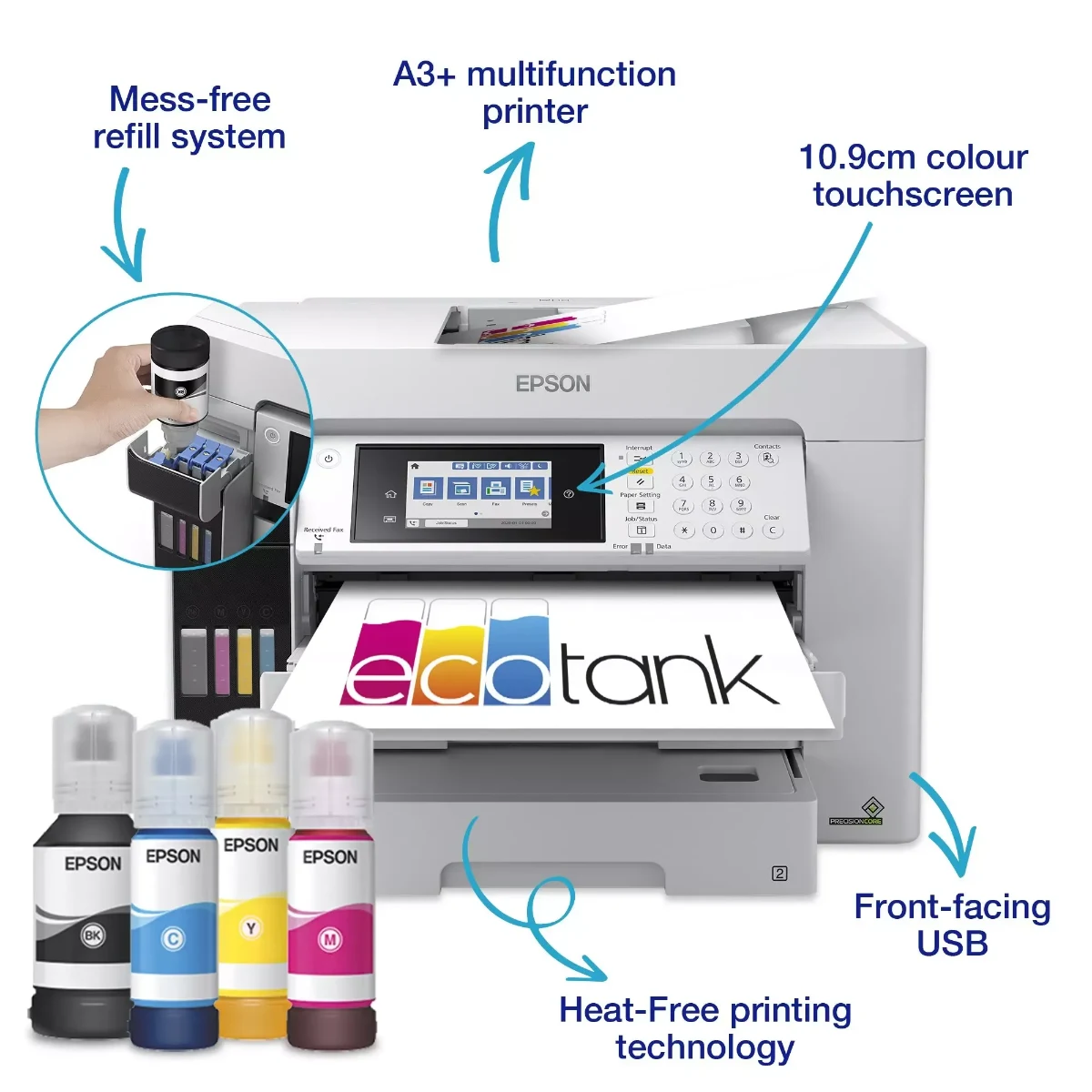 EcoTank L15180 A3 Multifunction Wi-Fi Ink Tank Printer with Scan Copy And Fax