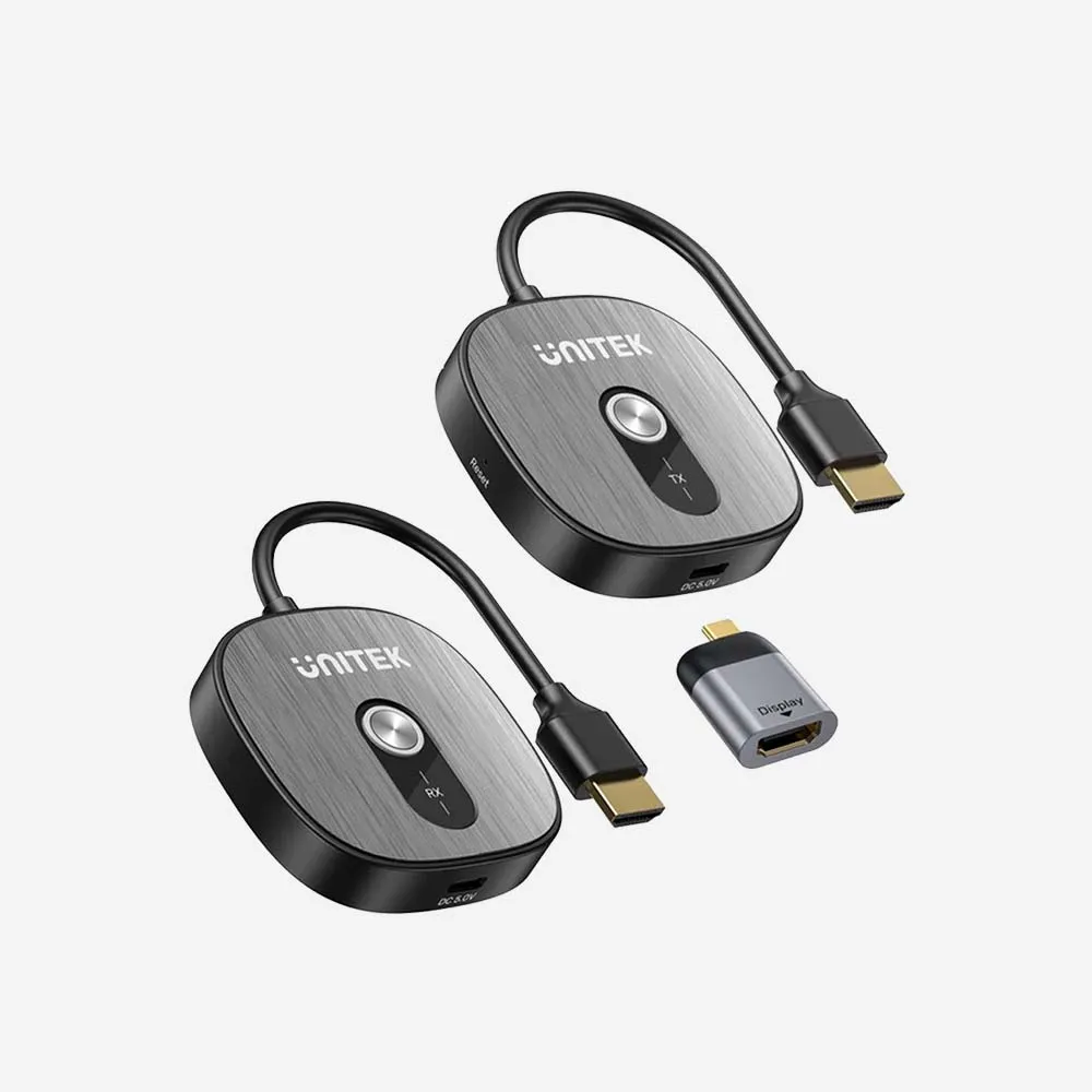 UNITEK V1717CBK01 4K Wireless HDMI Transmitter and Receiver Kit