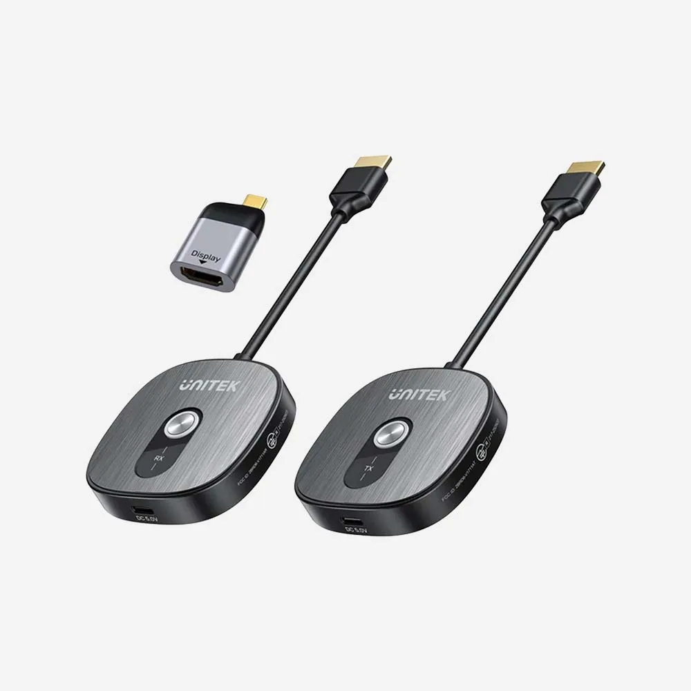 UNITEK V1717CBK01 4K Wireless HDMI Transmitter and Receiver Kit