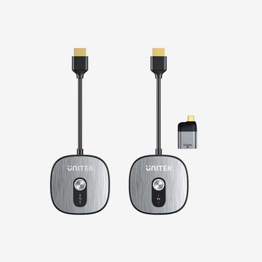 UNITEK V1717CBK01 4K Wireless HDMI Transmitter and Receiver Kit