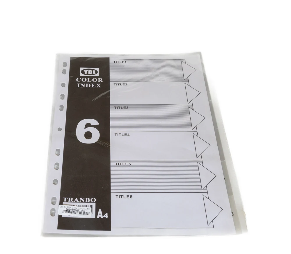 A4 Gray divider - 6 PCS