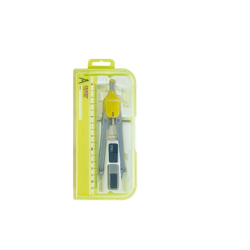ARDA Compass WITH FIXED RODS + Ruler in SMART BOX