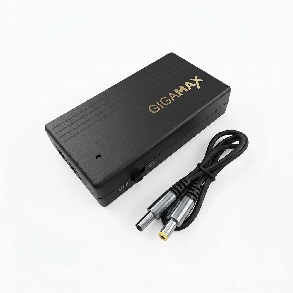 Gigamax 12V/2A Mini UPS Reliable Backup Power for Routers & CCTV Systems