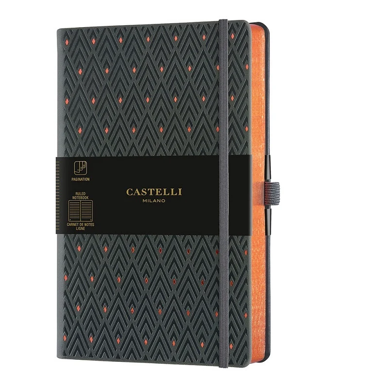 Castelli Milano COPPER & GOLD Diamonds Copper Notebook Rigid cover