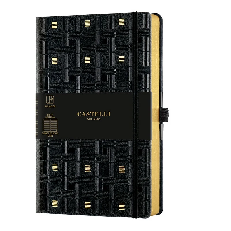 Castelli Milano COPPER & GOLD Weaving Gold Notebook Rigid cover