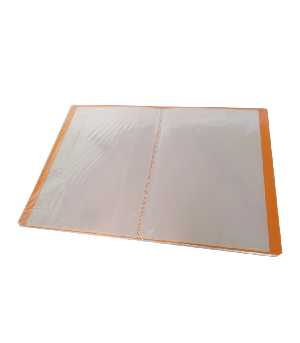Clear book paper holder-a4-30 pockets (assorted colors)