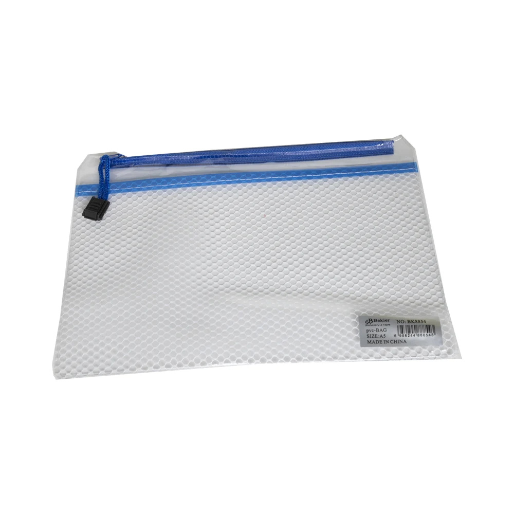 Folder with zipper - Transparent - A5